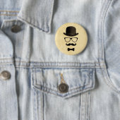Schnurrbart-Mann Button (Beispiel)