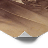 Schnurrbart-Mann der 1890er Jahre Poster (Ecke)