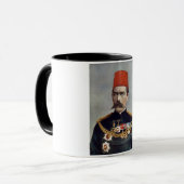 Schnurrbart-Mann Kitchener Tasse (Vorderseite Links)