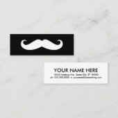 Schnurrbart Mini Visitenkarte (Vorne/Hinten)
