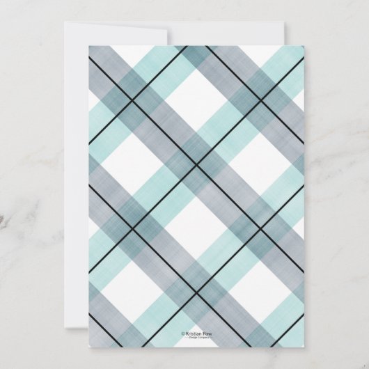 Schnurrbart mit Babydusche Einladung (Rückseite)