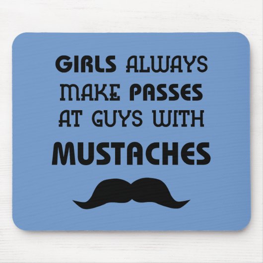 Schnurrbart Mousepad (Vorne)
