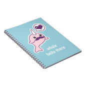 Schnurrbart Narwhal Notizblock (Rechte Seite)
