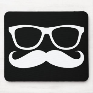 Schnurrbart-Nerd Mousepad