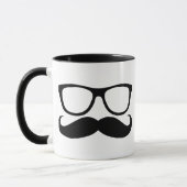 Schnurrbart-Nerd Tasse (Links)