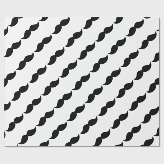 Schnurrbart oder Schnurrbart des VERSTECKS Geschenkpapier (Flach)