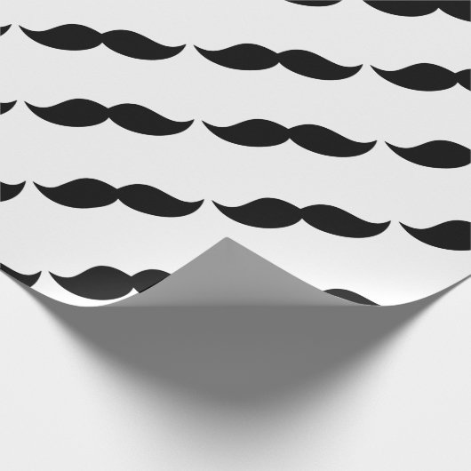 Schnurrbart oder Schnurrbart des VERSTECKS Geschenkpapier (Ecke)