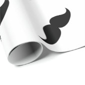 Schnurrbart-Packpapier Geschenkpapier (Rolleneckpunkt)