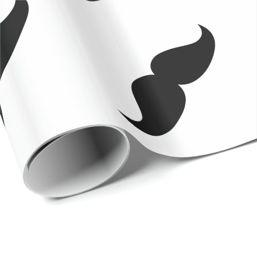 Schnurrbart-Packpapier Geschenkpapier (Rolleneckpunkt)