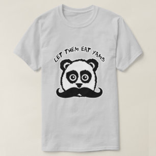Schnurrbart-Panda ließ sie Yamswurzeln essen T-Shirt