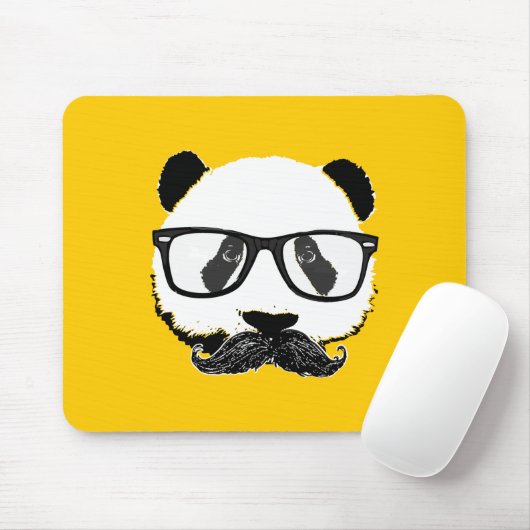 Schnurrbart Pandaz in DA-Disco Mousepad (Mit Mouse)