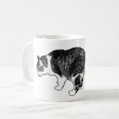 Schnurrbart-Pause, Morgenruhe Kaffeetasse (Vorderseite Links)