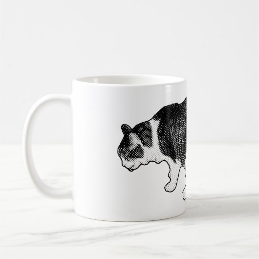 Schnurrbart-Pause, Morgenruhe Kaffeetasse (Links)