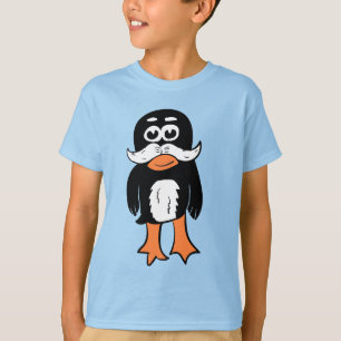 Schnurrbart Pinguin T-Shirt