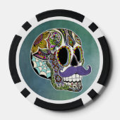 Schnurrbart Poker Chips (Rückseite)