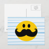 Schnurrbart Postkarte (Vorne/Hinten)
