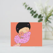 Schnurrbart Postkarte (Stehend Vorderseite)