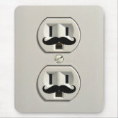 Schnurrbart-Powerausgang Mousepad (Vorne)