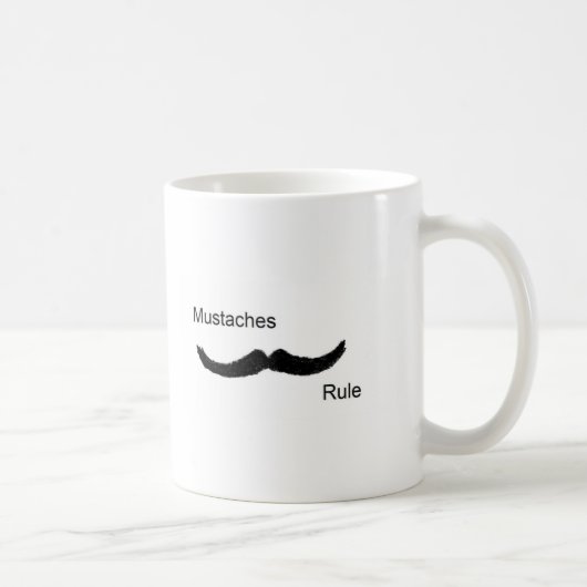 Schnurrbart-Regel Kaffeetasse (Rechts)