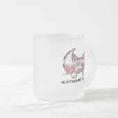 Schnurrbart-Regel-mattierte Tasse (VorderseiteRechts)