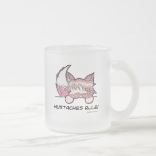 Schnurrbart-Regel-mattierte Tasse