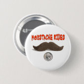 SCHNURRBART REITET 25 CENTS BUTTON (Vorne & Hinten)