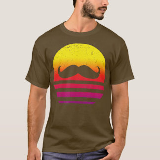 Schnurrbart Retro-Stil Vintage 1 T-Shirt