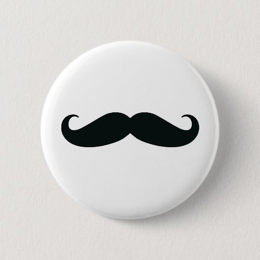 Schnurrbart-Schnurrbart-Schnurrbart Button (Vorderseite)
