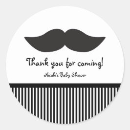 Schnurrbart Schwarz & Weiß Moderne Party Sticker