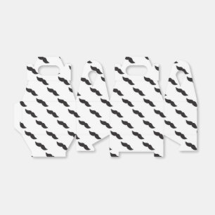 Schnurrbart Schwarz & Weiß Moderne Partybegünstigu Geschenkschachtel