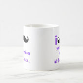 Schnurrbart Sie eine Frage Qpc Schablone Kaffeetasse (Mittel)