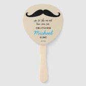 Schnurrbart...Sie nehmen eins. Unser kleiner Mann  Fächer (Rückseite)