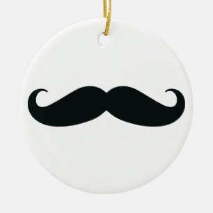 Schnurrbart Stache Keramik Ornament