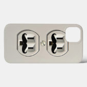 Schnurrbart-Steckdose Case-Mate iPhone Hülle (Rückseite (Horizontal))