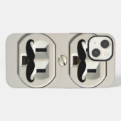 Schnurrbart-Steckdose iPhone Hülle (Rückseite (Horizontal))