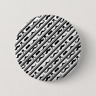 Schnurrbart-Streifen Button