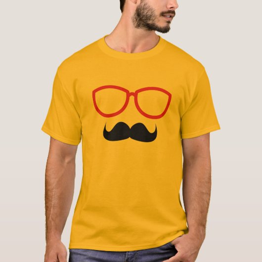 Schnurrbart T-Shirt (Vorderseite)