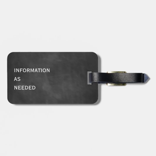 Schnurrbart-Tafel-Gepäckanhänger Gepäckanhänger (Rückseite horizontal)