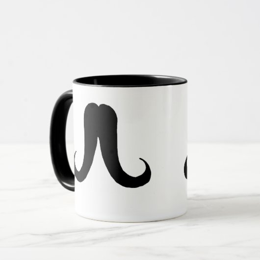 Schnurrbart Tasse (Vorderseite Links)