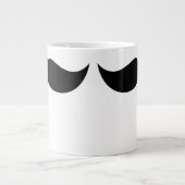 Schnurrbart-Tasse Jumbo-Tasse (Vorderseite)