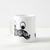 Schnurrbart-Tasse Kaffeetasse (Vorderseite Links)