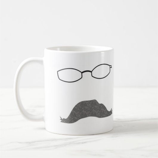 Schnurrbart-Tasse Kaffeetasse (Links)