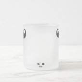 Schnurrbart-Tasse Mattglastasse (Mittel)