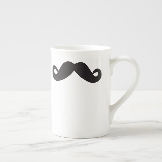 Schnurrbart-Tasse Porzellantasse (Rechts)