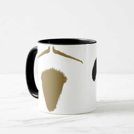 Schnurrbart-Tasse Tasse (Vorderseite Links)