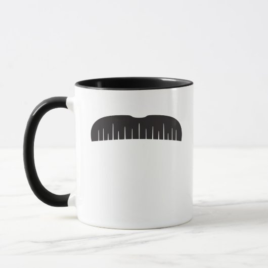 Schnurrbart-Tasse Tasse (Links)