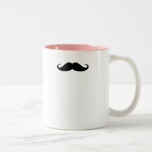 Schnurrbart-Tasse Zweifarbige Tasse