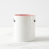 Schnurrbart-Tasse Zweifarbige Tasse (Mittel)