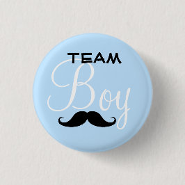 Schnurrbart-Team-Jungen-Babyparty Button