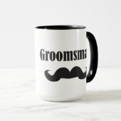 Schnurrbart-Trauzeuge Tasse (VorderseiteRechts)